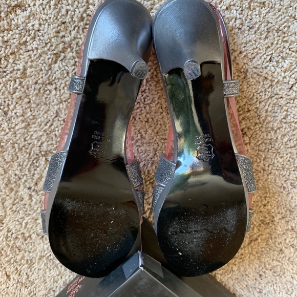 NINA NOLGA PEWTER HEELS 10 - Picture 5 of 7